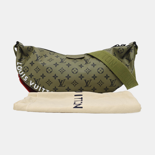 Monogram Coated Canvas Shoulder Bag Green