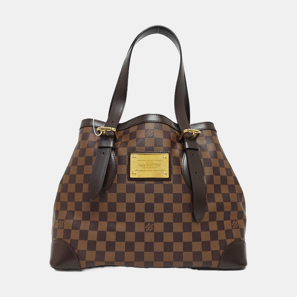 HAMPSTEAD MM Damier Ebene Coated Canvas Brown