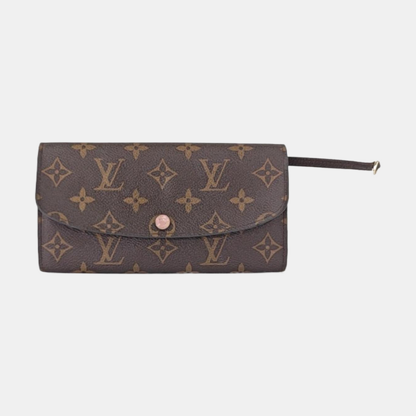EMILIE Monogram Coated Canvas Brown Wallet