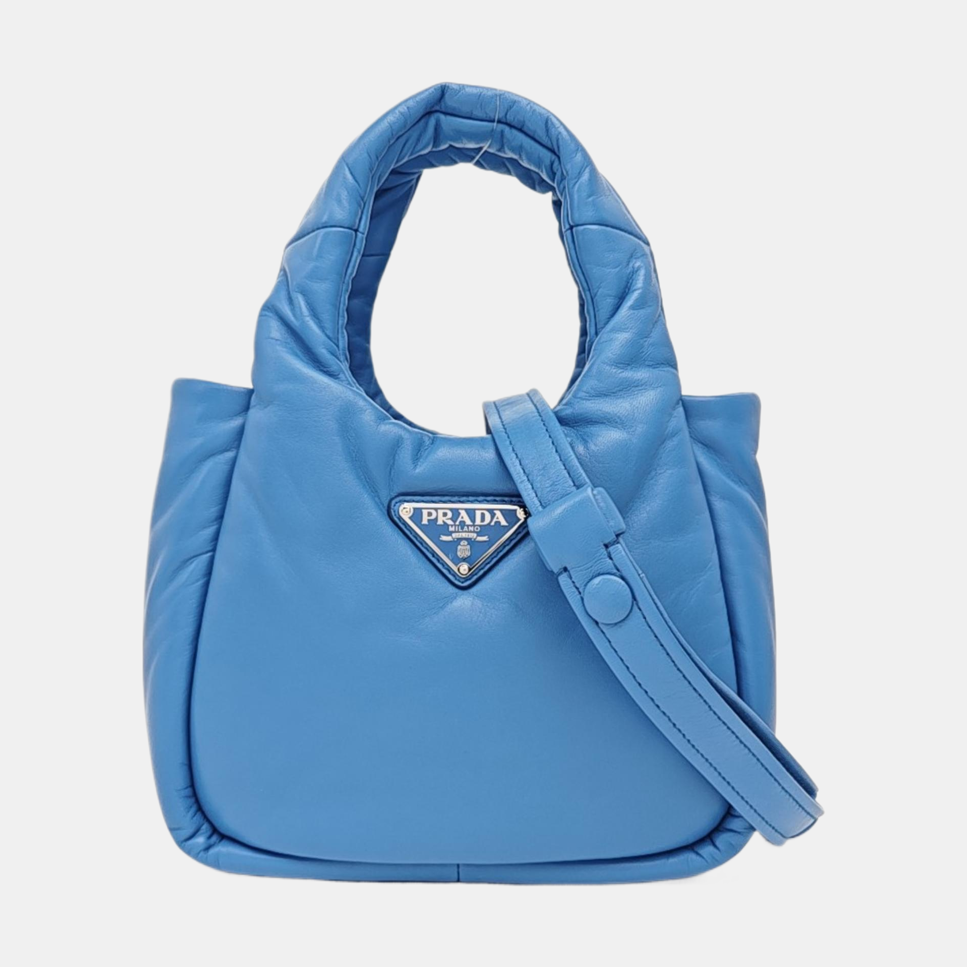 Lambskin Shoulder Bag Blue