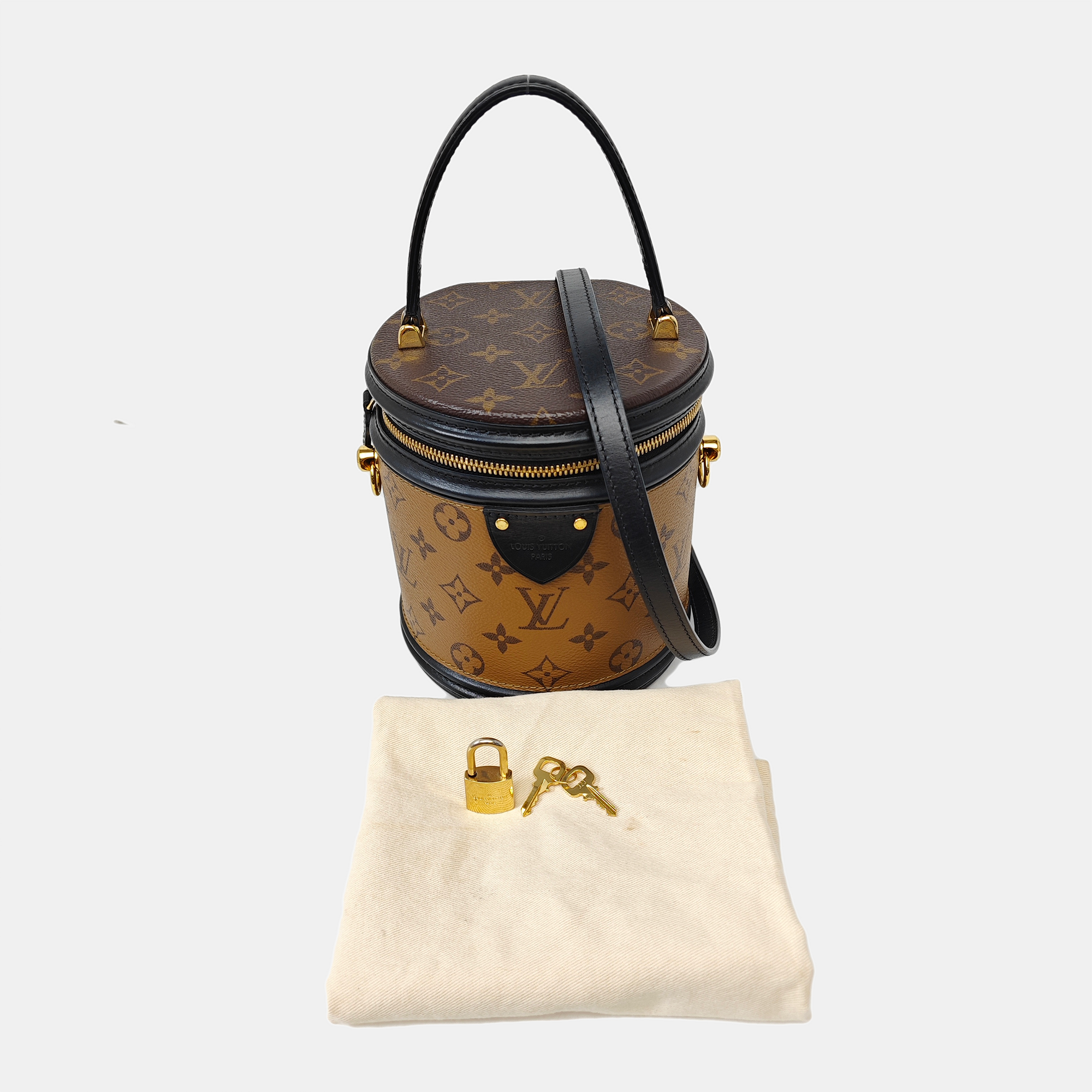 CANNES PM Monogram Coated Canvas Brown