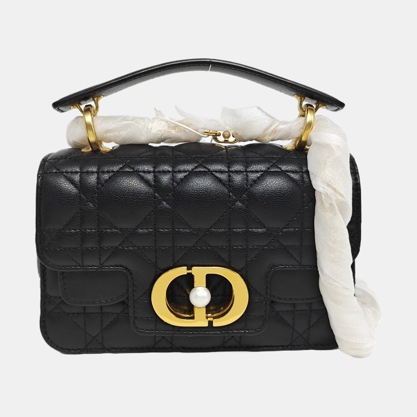 Dior Caro Mini Cannage Calfskin Black