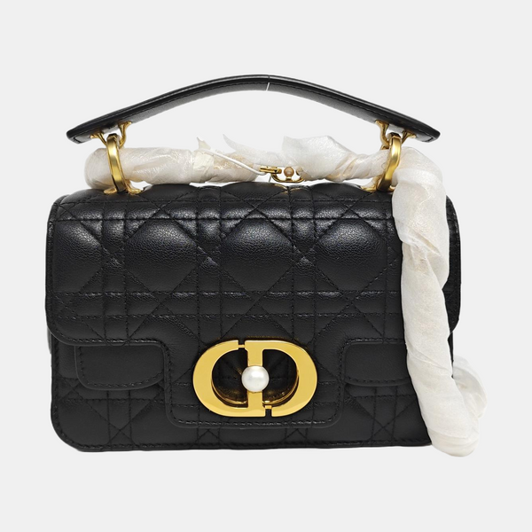 Dior Caro Mini Cannage Calfskin Black