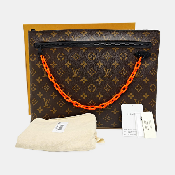 A4 Monogram Coated Canvas Brown
