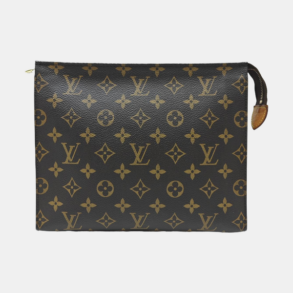 TOILET POCKET 26 Monogram Coated Canvas Brown