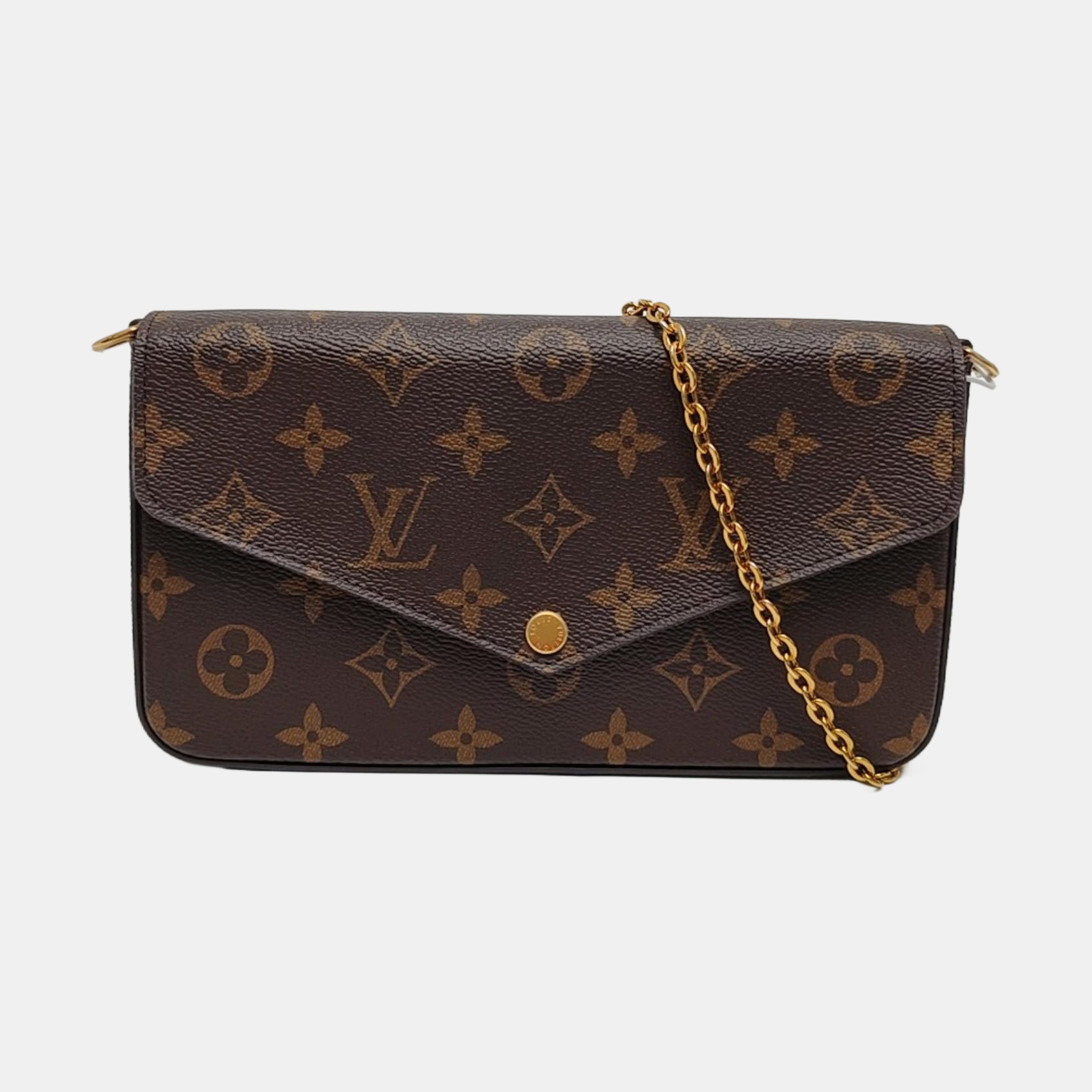 FÉLICIE Monogram Coated Canvas Brown