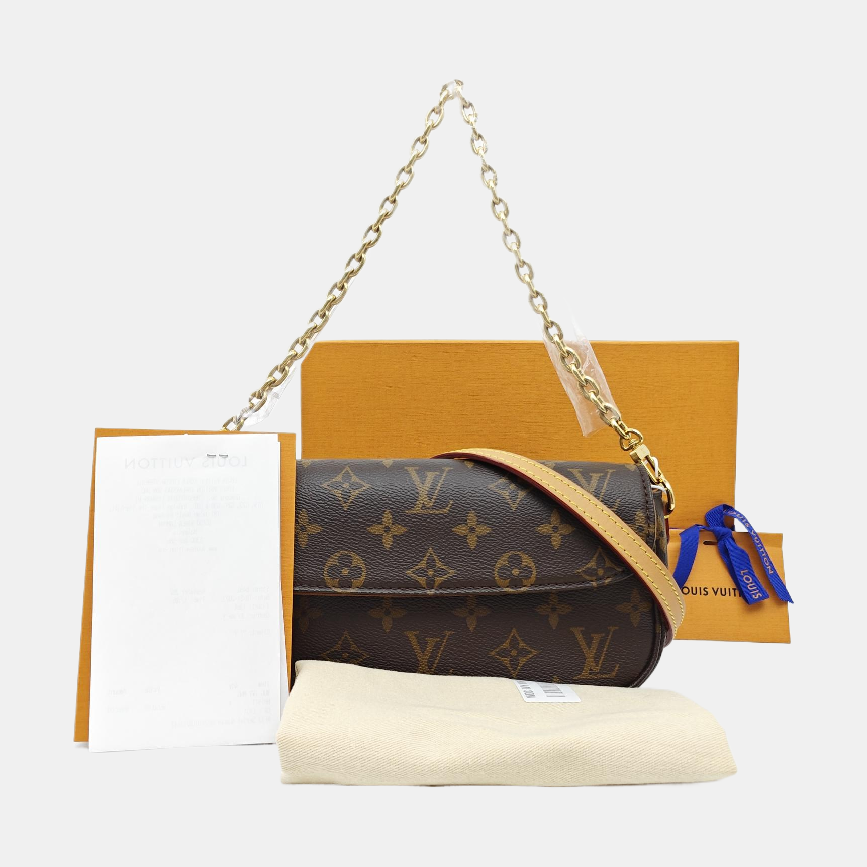 IVY Monogram Coated Canvas Brown
