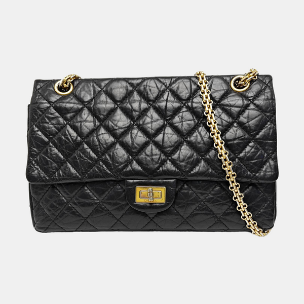 2.55 227 (jumbo) Quilted Calfskin Black