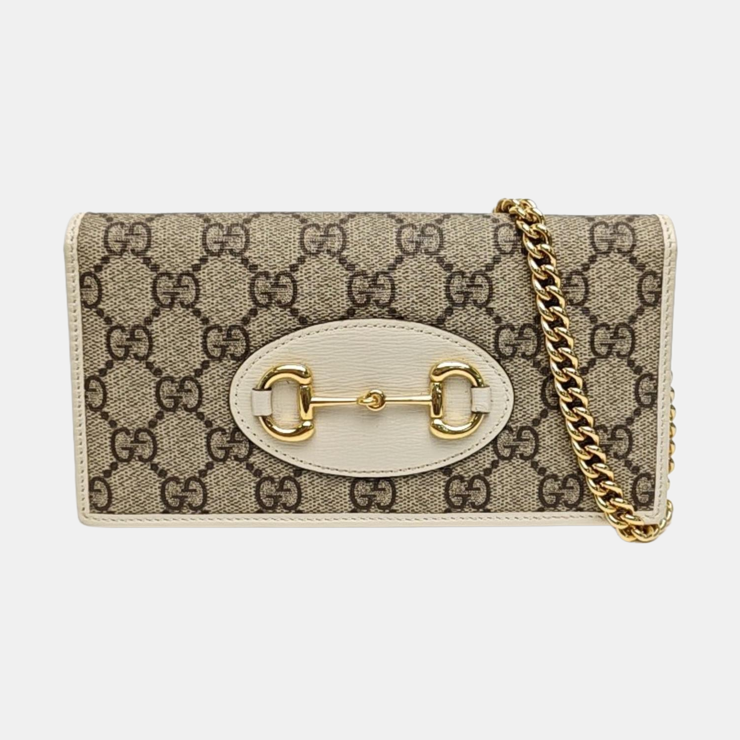 Horsebit 1955 WOC Monogram Coated Canvas Beige