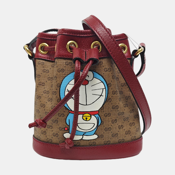Doraemon X Gucci Mini Monogram Coated Canvas Multicolor