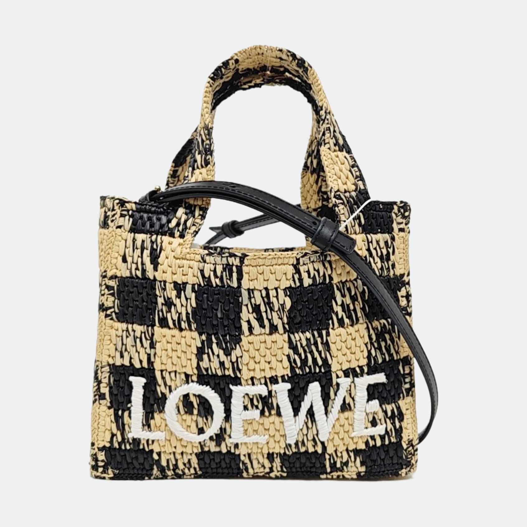 Font Tote Mini Straw Multicolor
