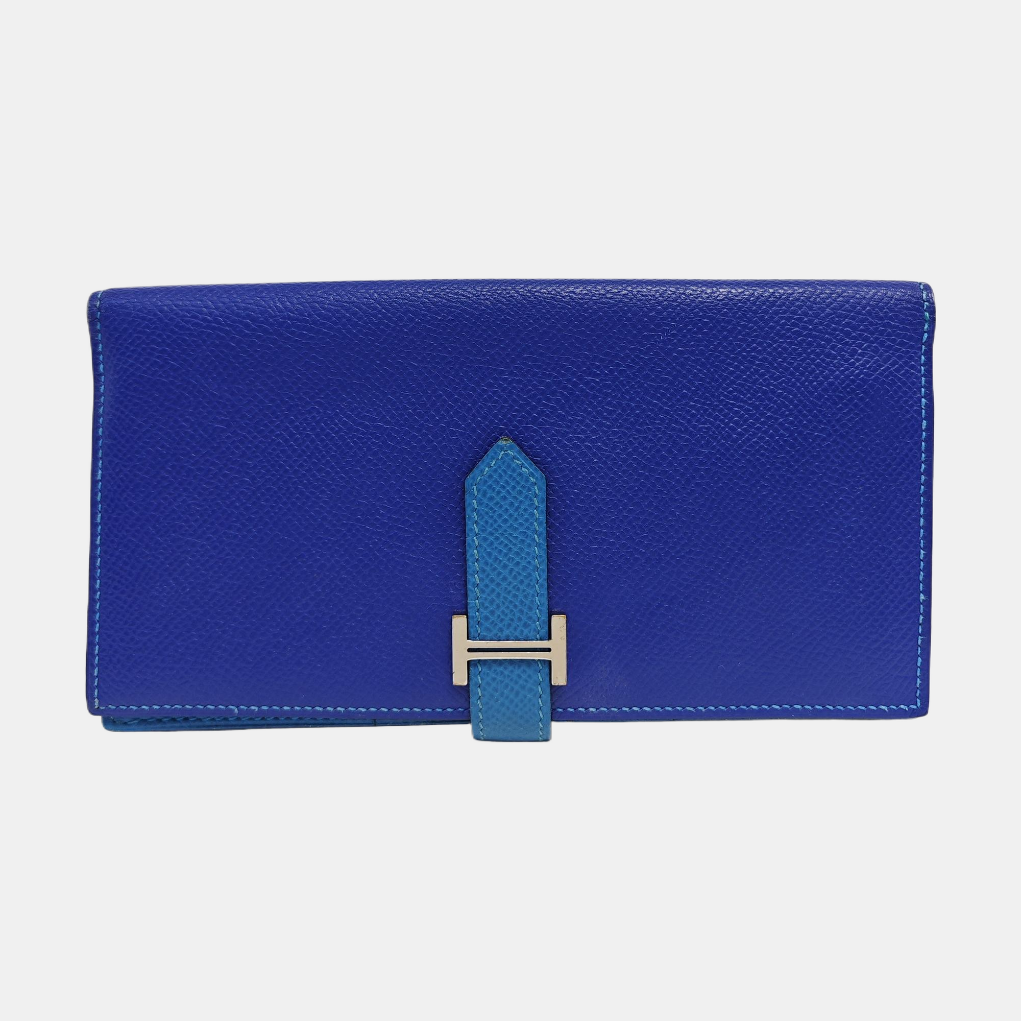 Bearn Medium Epsom Blue Wallet