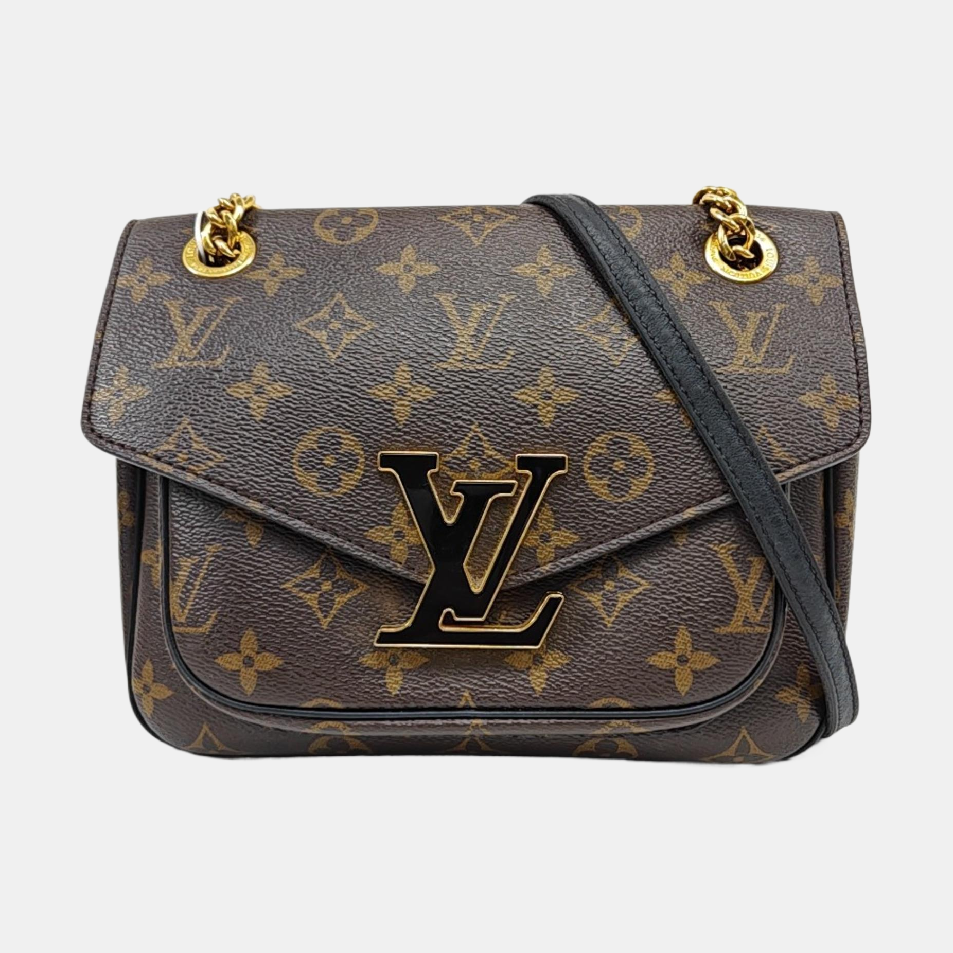 PASSY Monogram Coated Canvas Brown