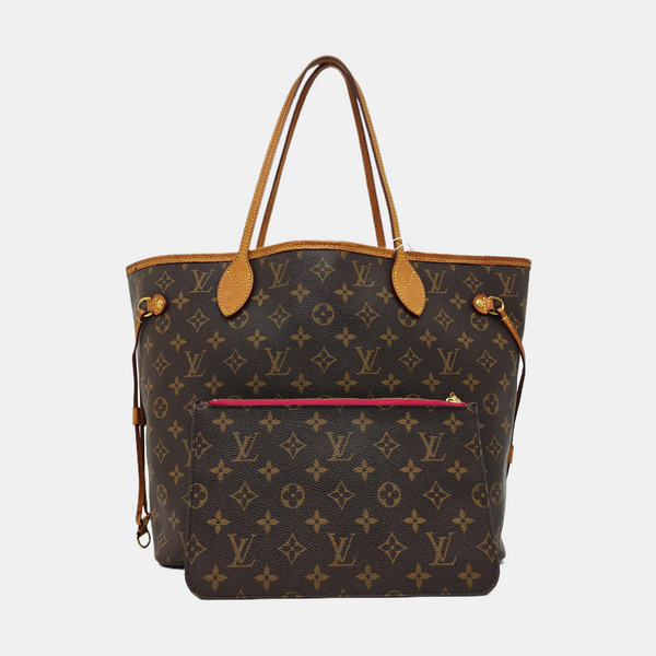 NEVERFULL MM Monogram Coated Canvas Brown