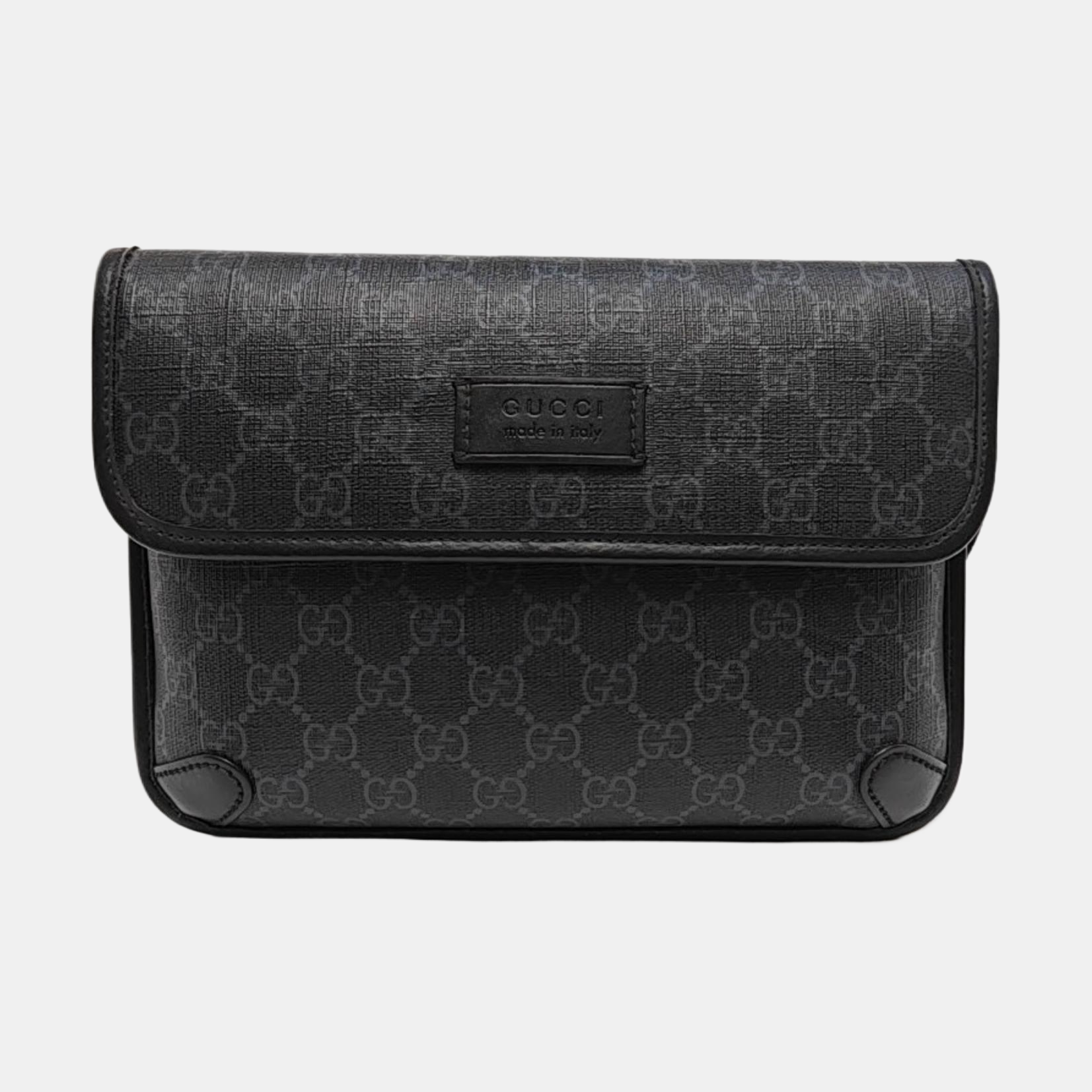 Neo Vintage Monogram Coated Canvas Black