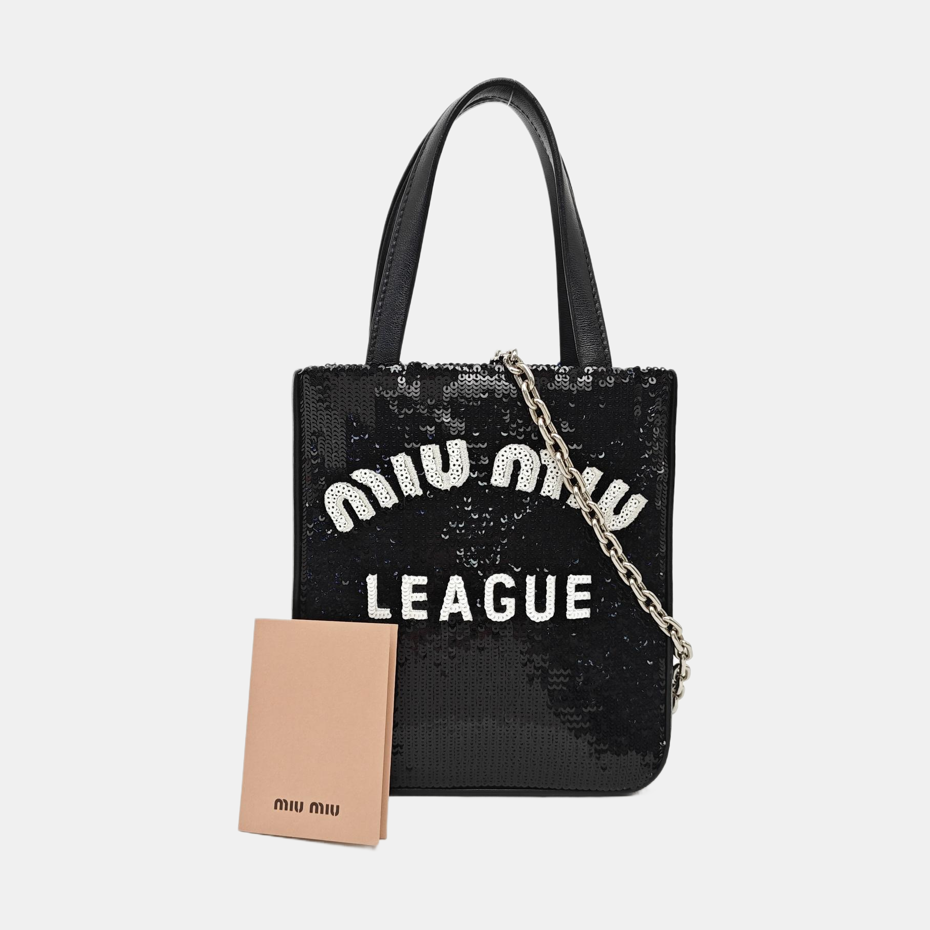 Sequins Tote Bag Black