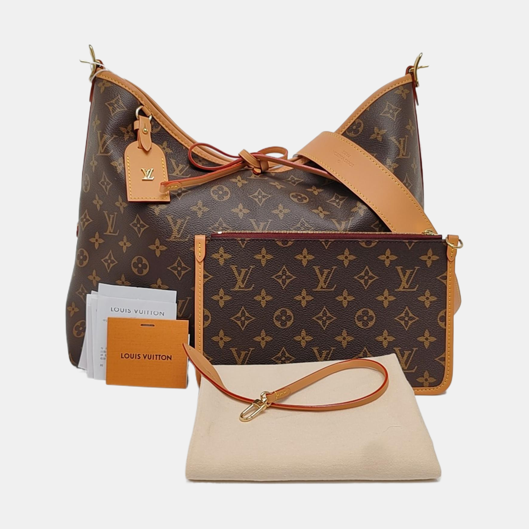 CARRYALL MM Monogram Coated Canvas Brown