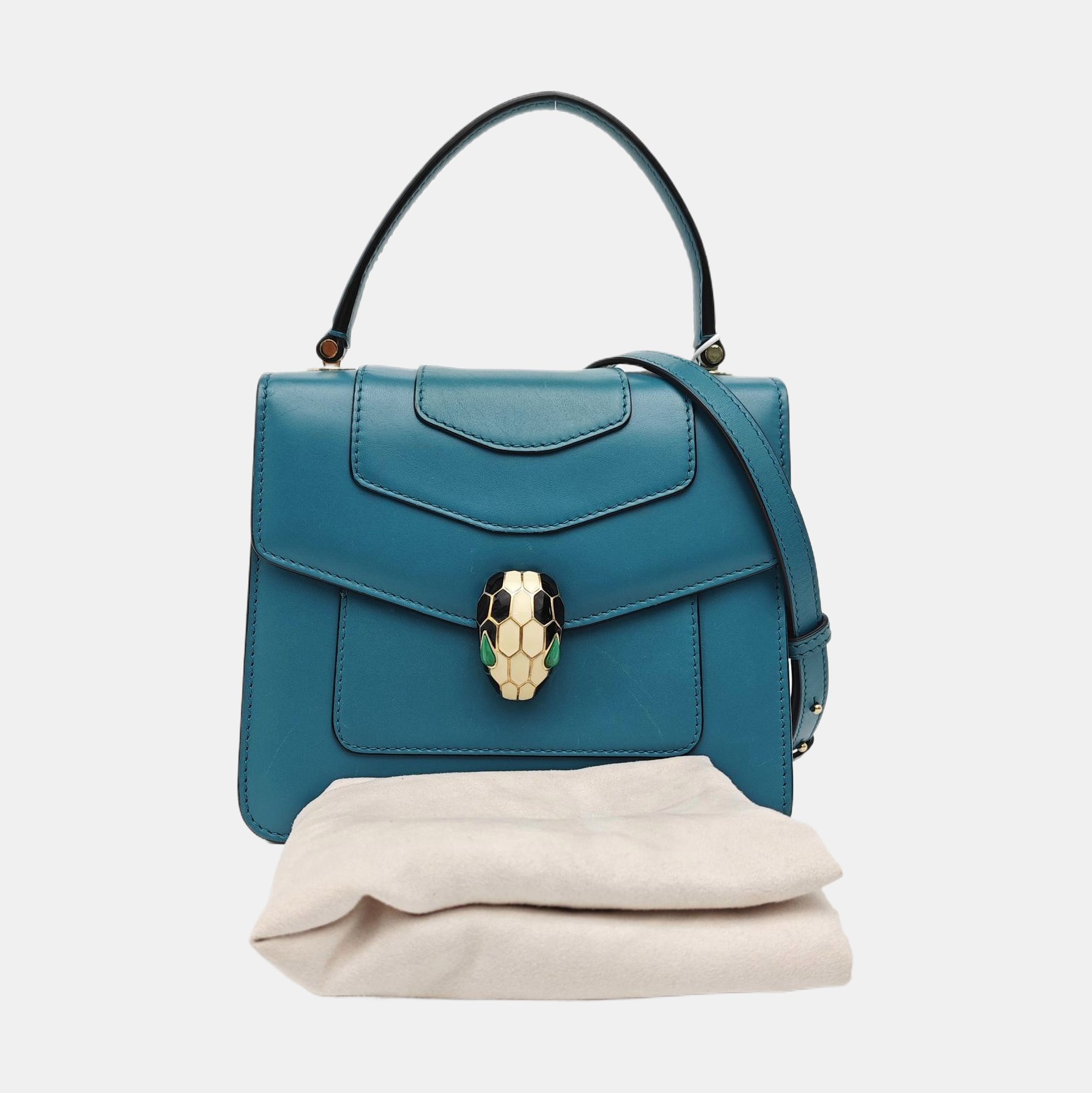 SERPENTI FOREVER Small Calfskin Green