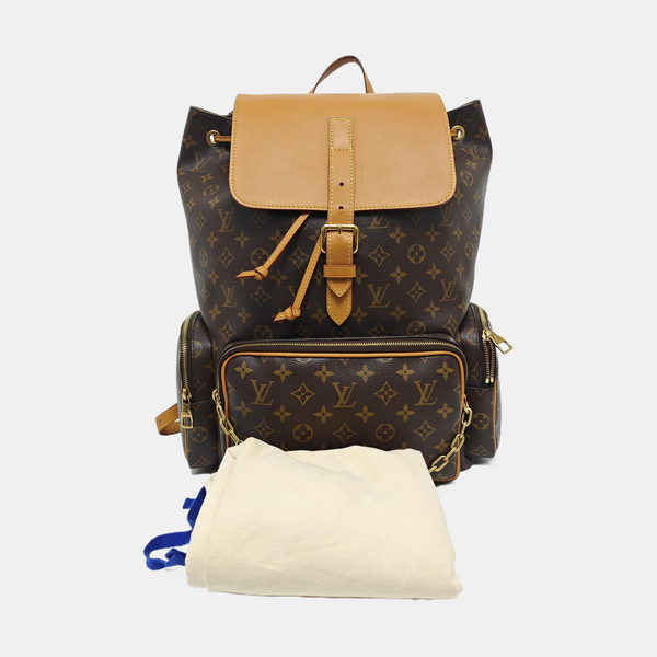 TRIO Monogram Coated Canvas Brown