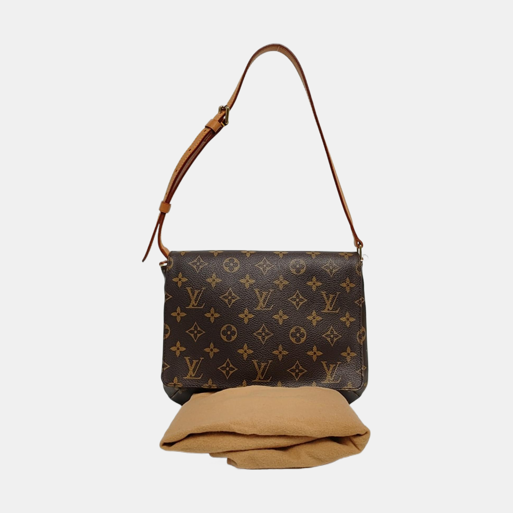 MUSETTE TANGO Monogram Coated Canvas Brown