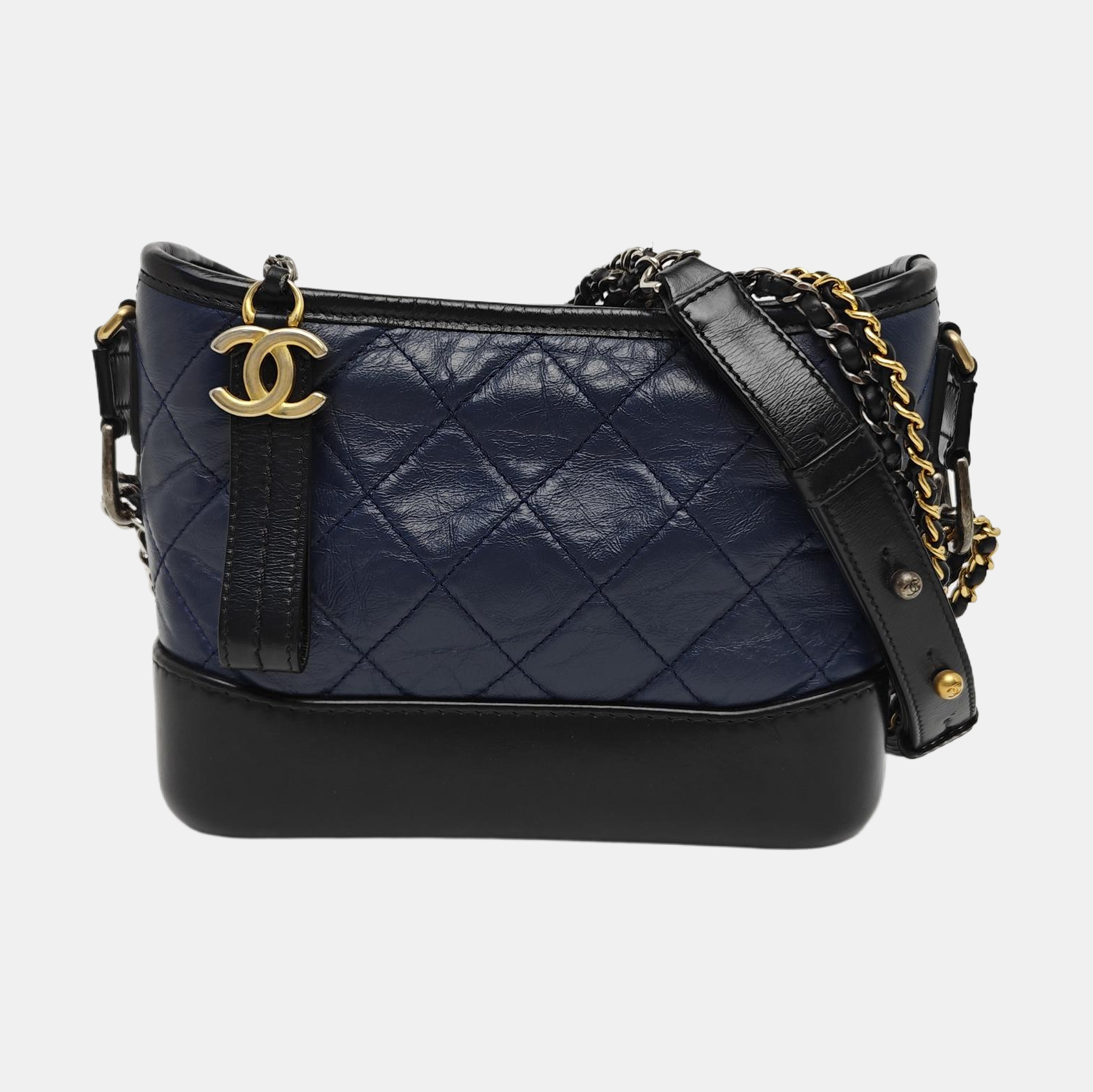 GABRIELLE Small Quilted Calfskin Blue
