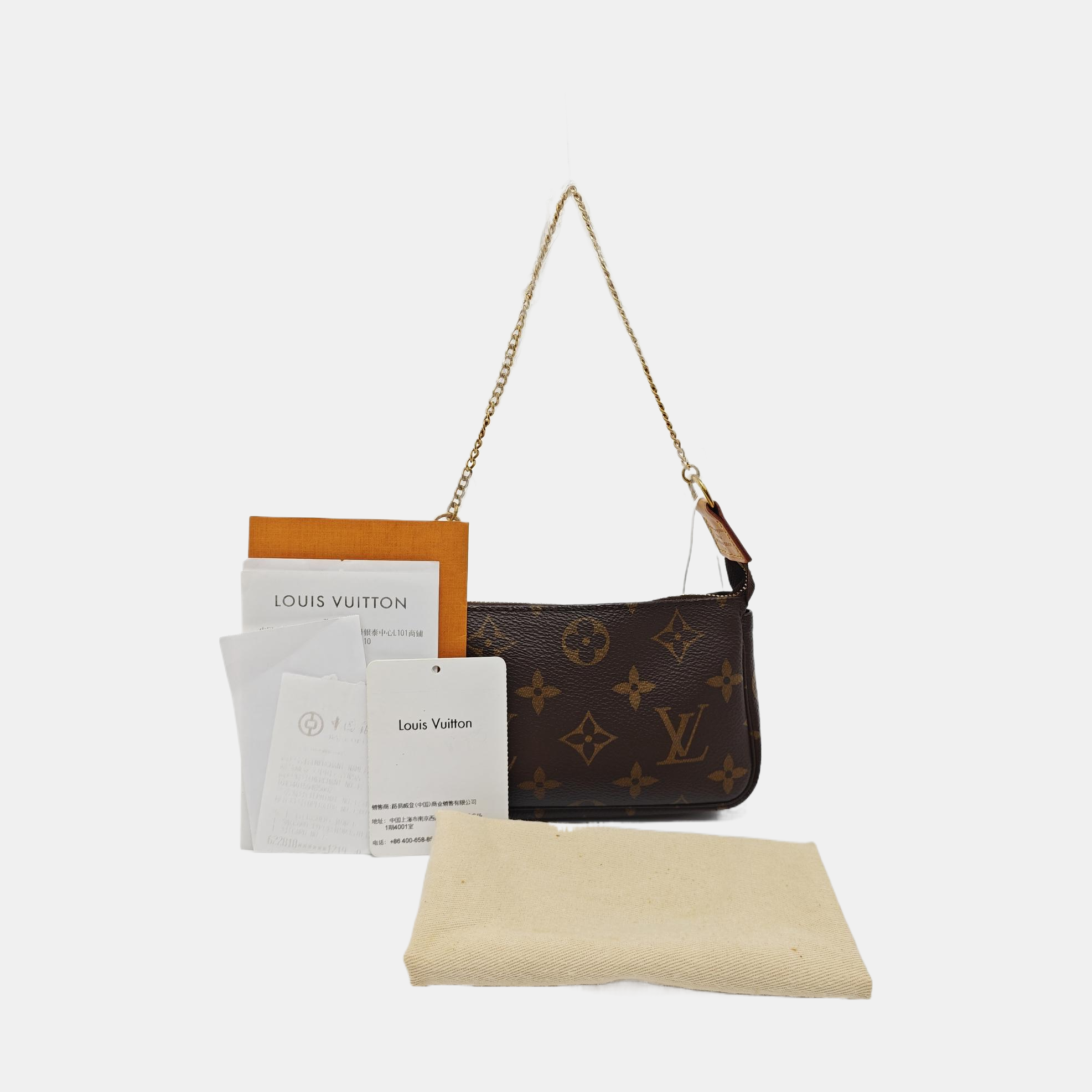 ACCESSOIRES Mini Monogram Coated Canvas Brown
