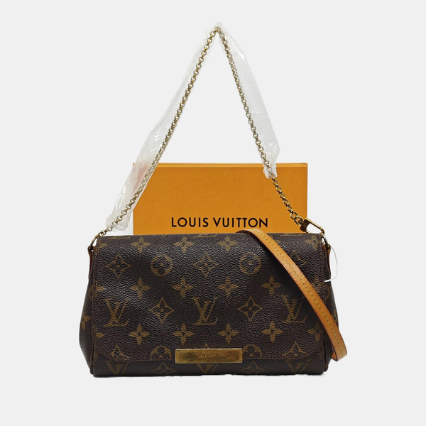 FAVORITE PM Monogram Coated Canvas Brown