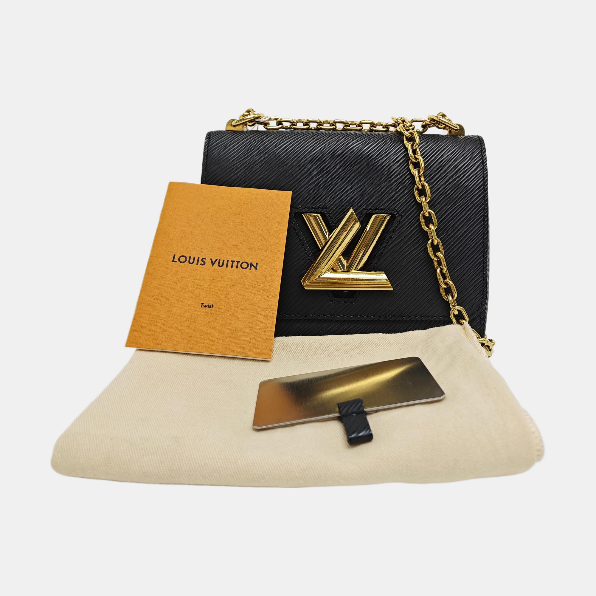 Authenticated pre-owned  TWIST PM Epi Black - Shoulder Bag at Looply