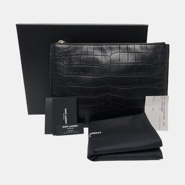 Calfskin Clutch Black