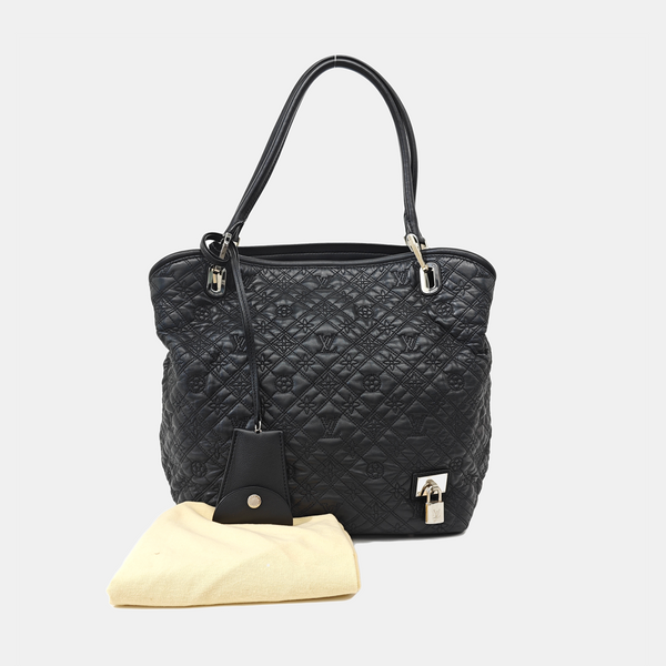 LILIA Monogram Calfskin Black