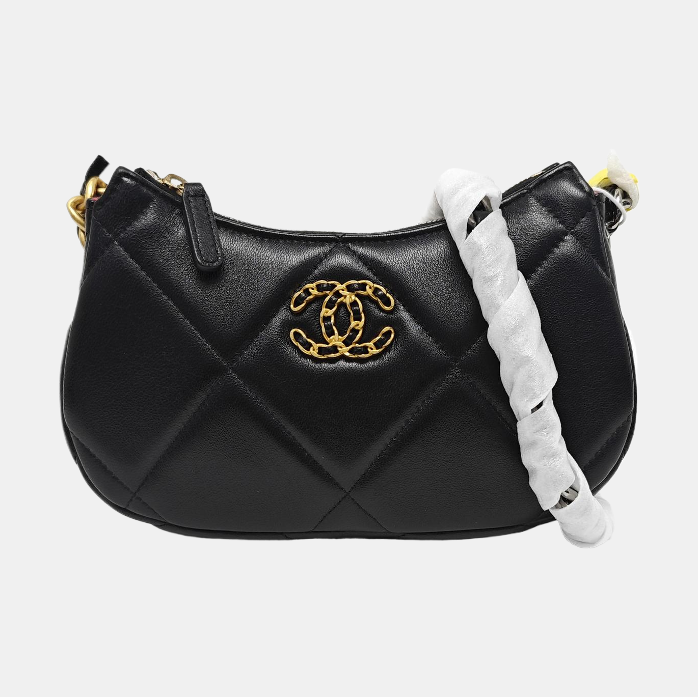CHANEL 19 Mini Quilted Lambskin Black