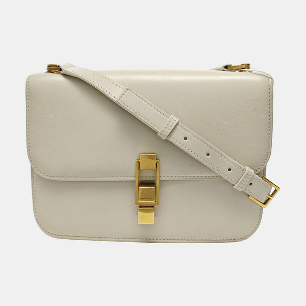 LE CARRÉ Small Calfskin White