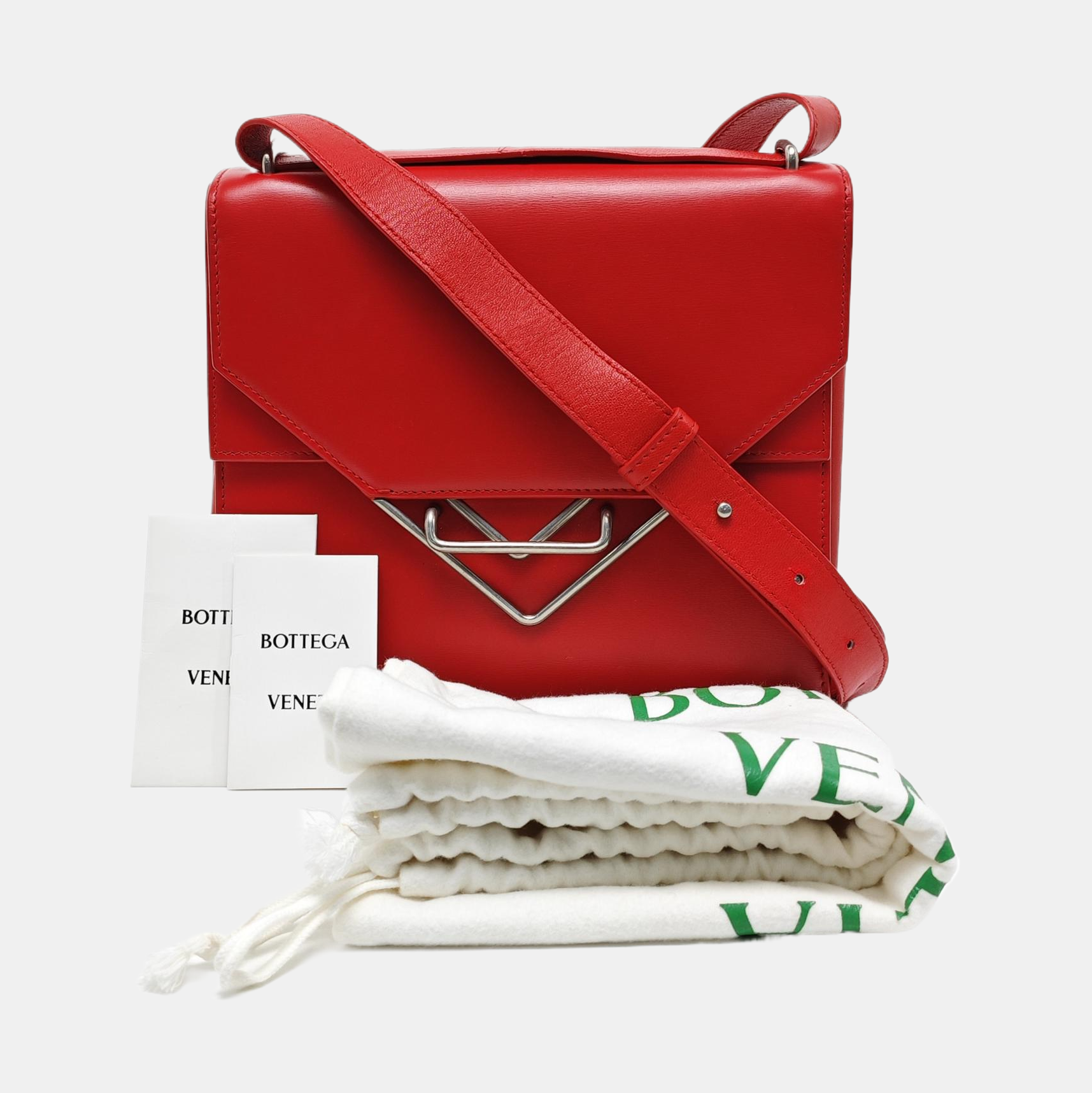 The Clip Calfskin Red