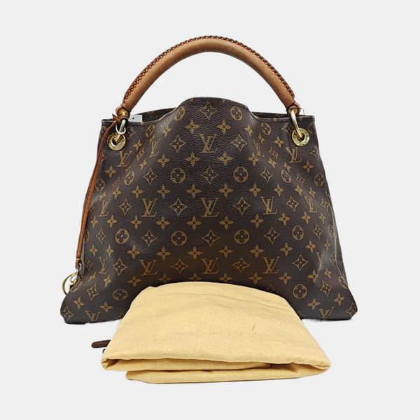 ARTSY MM Monogram Coated Canvas Brown