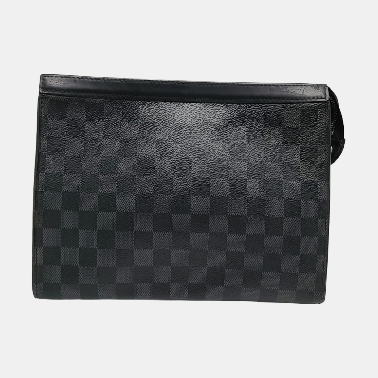 Pochette Voyag MM Damier Graphite Coated Canvas Gray