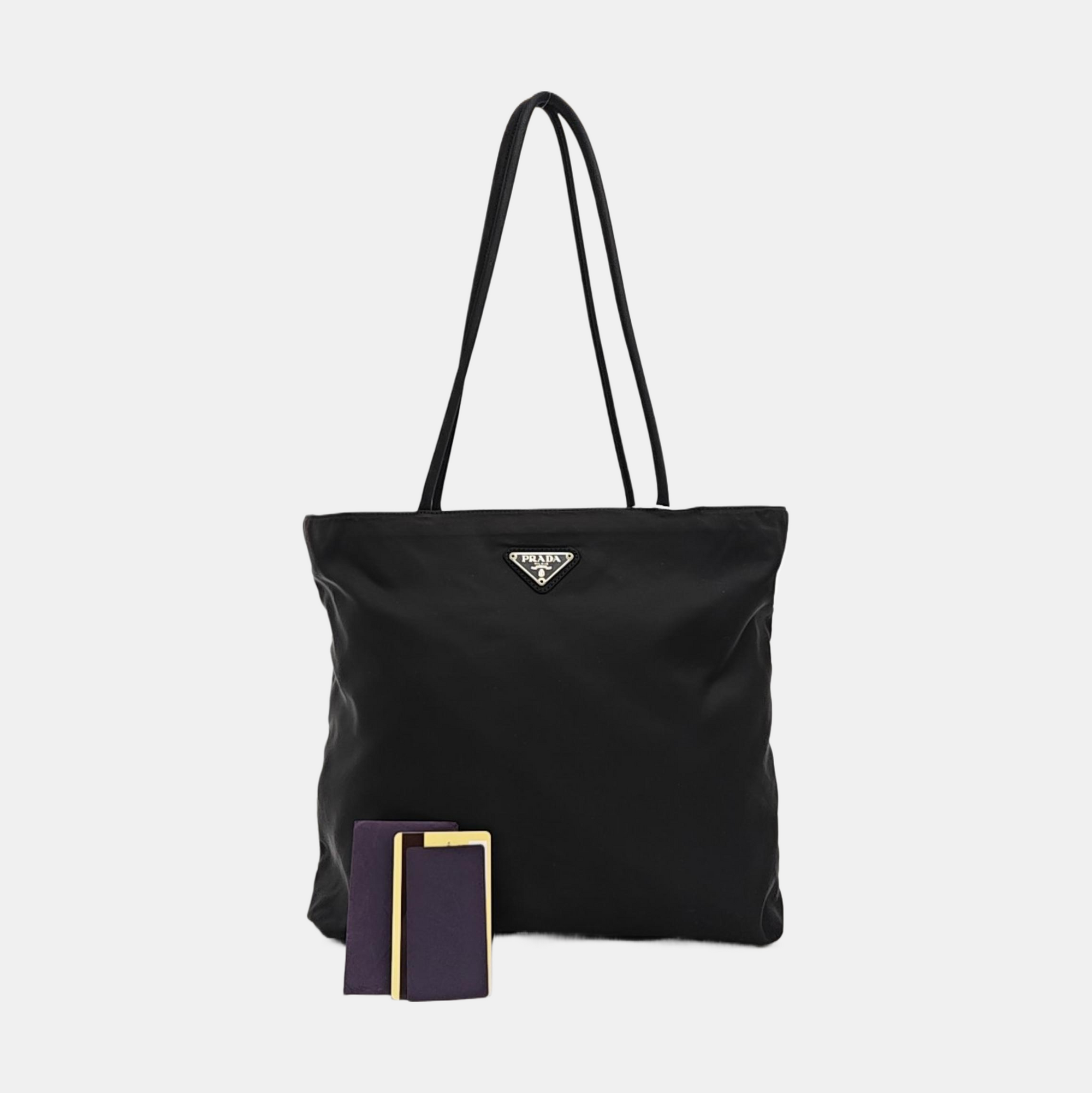 Nylon Tote Bag Black