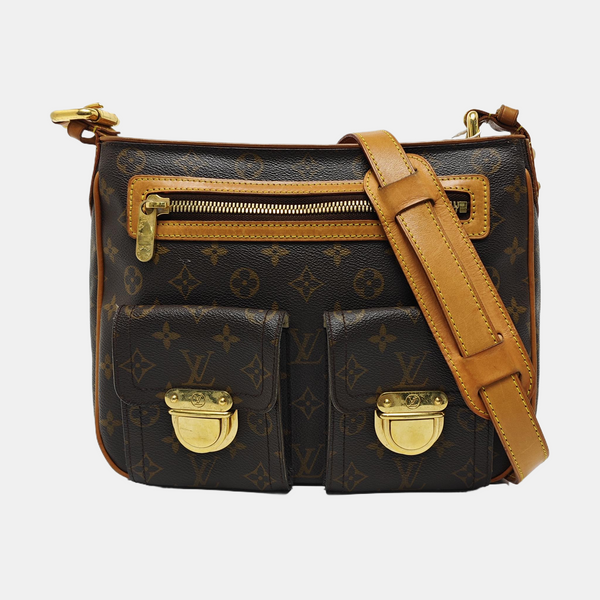 HUDSON GM Monogram Coated Canvas Brown