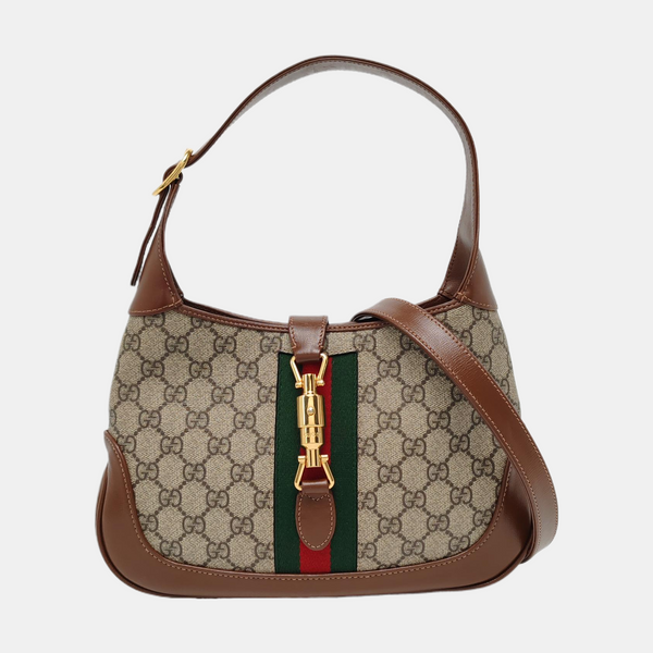 Jackie 1961 Small Monogram Coated Canvas Beige