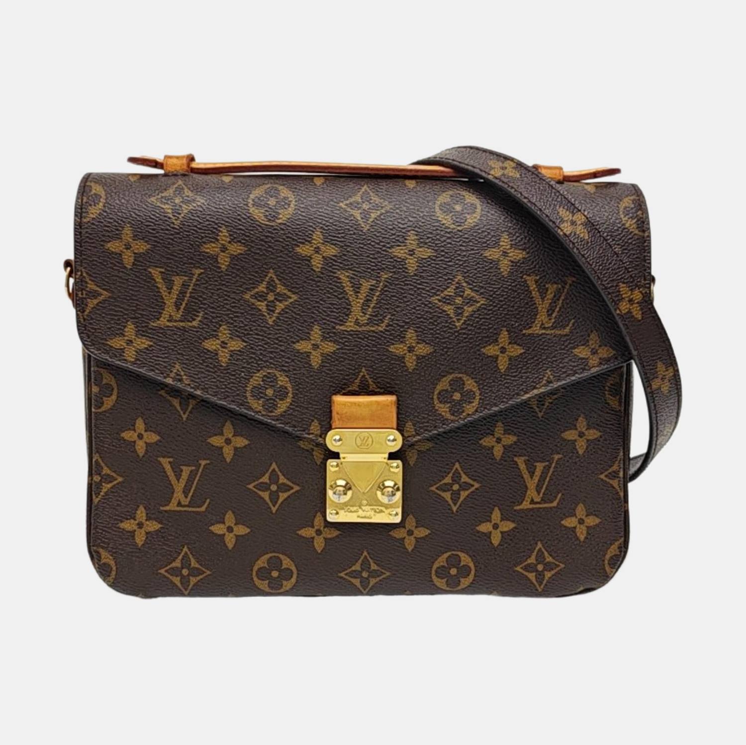 MÉTIS MM Monogram Coated Canvas Brown