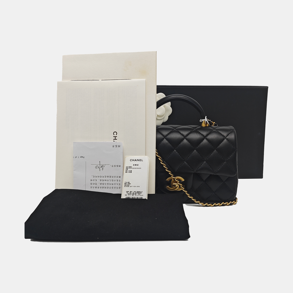 CLASSIC FLAP Mini Quilted Calfskin Black