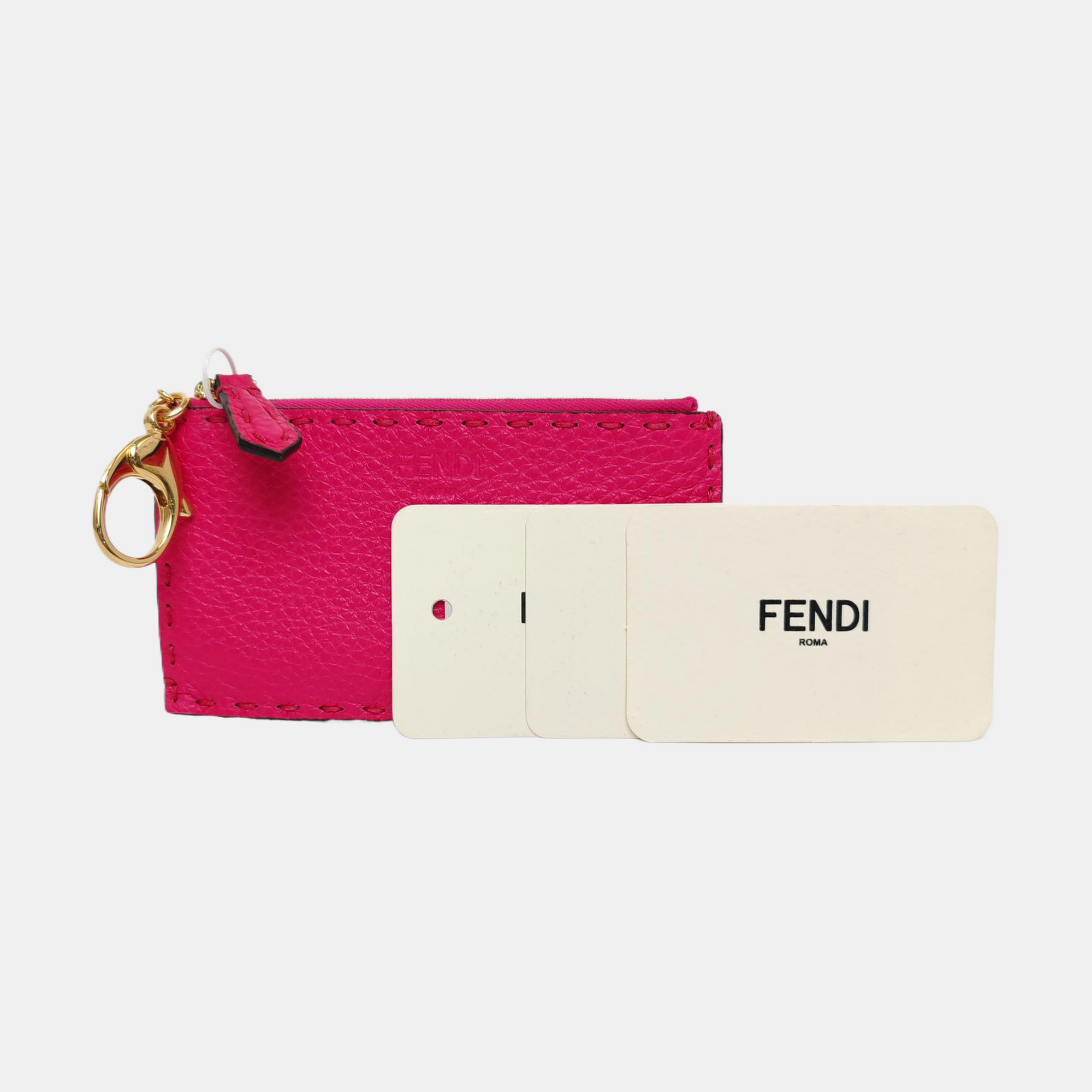 Calfskin Card Holder Red