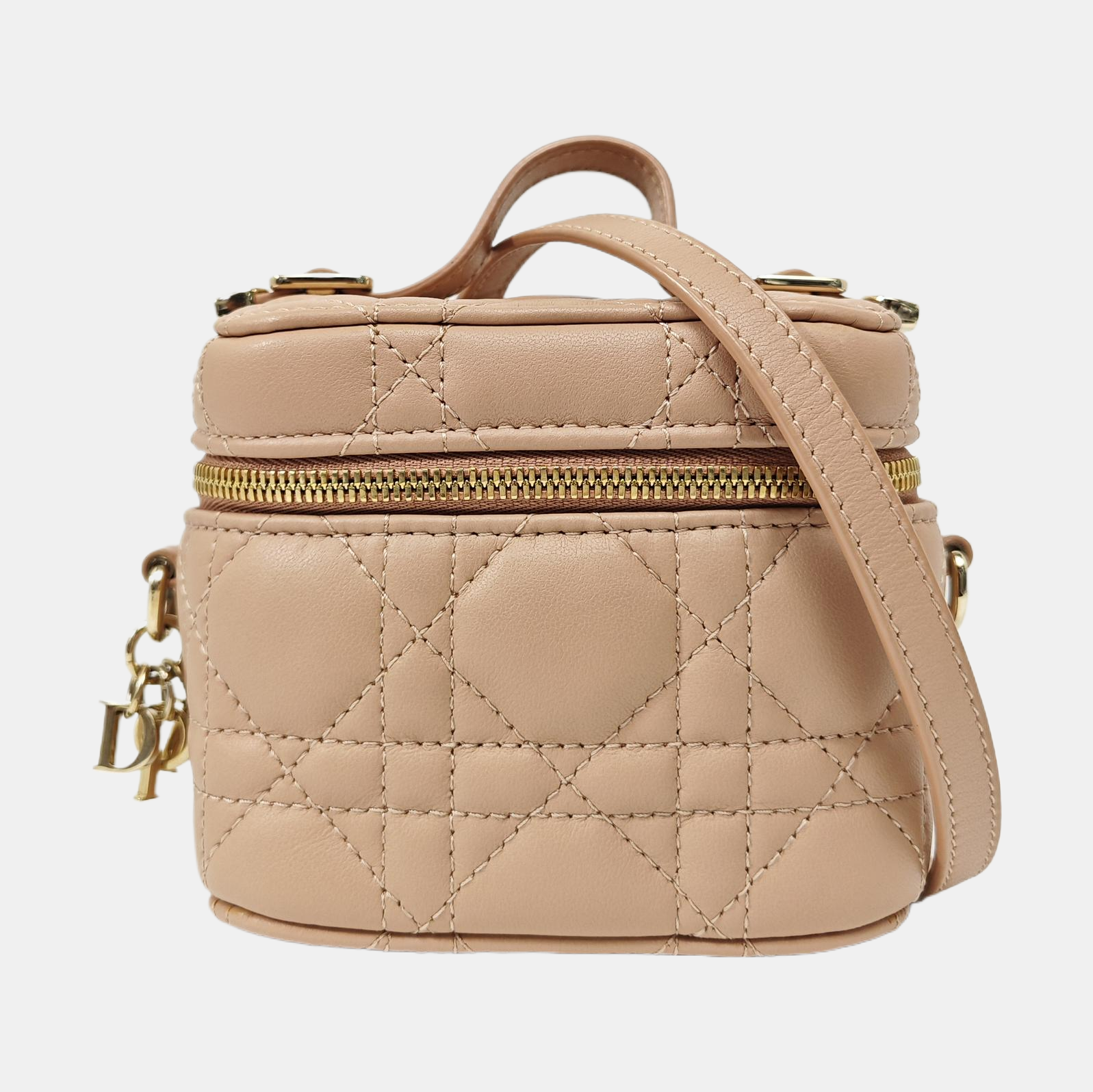 Lady Dior Super Mini Cannage Lambskin Pink