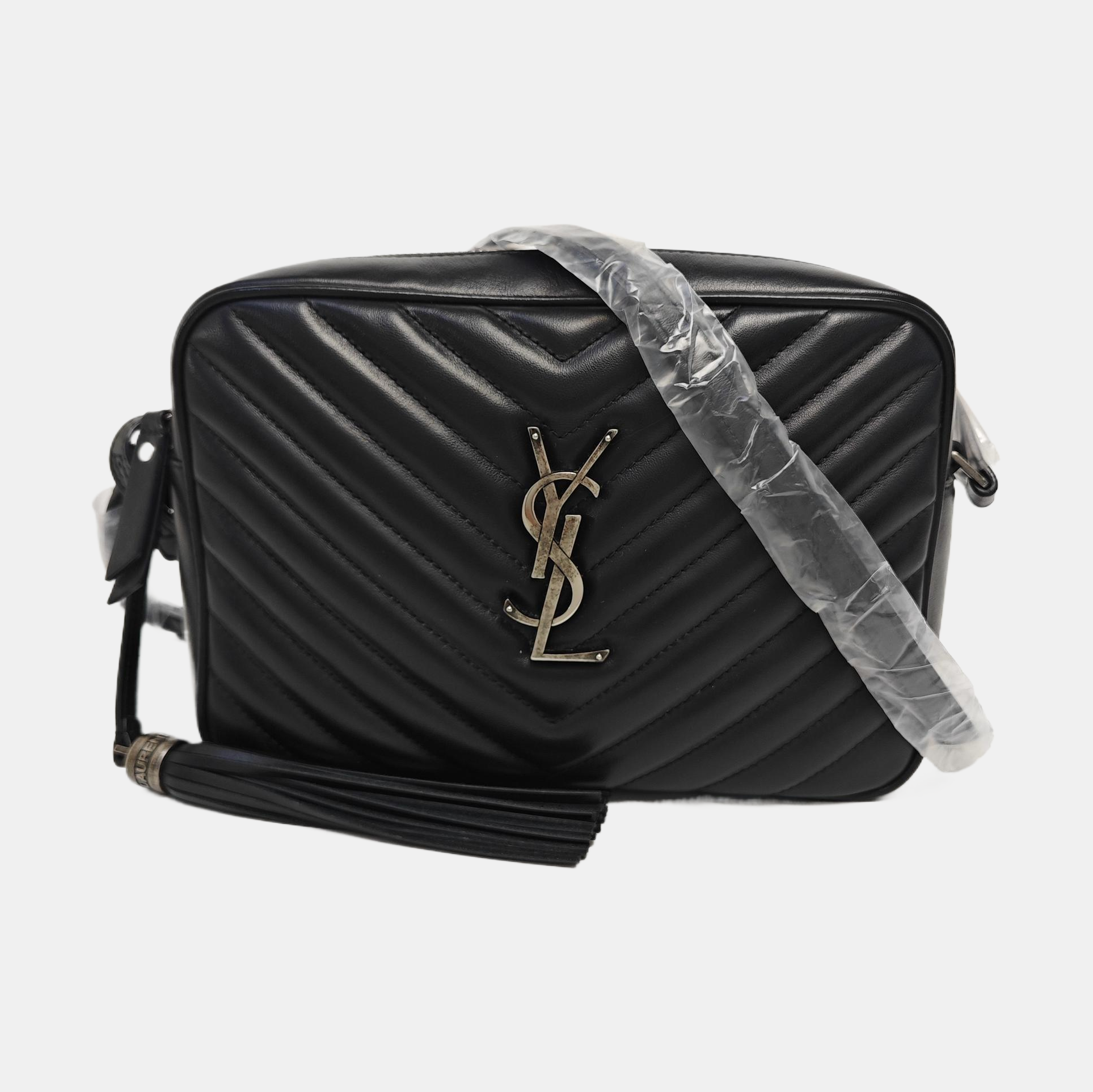 LOU Chevron Calfskin Black