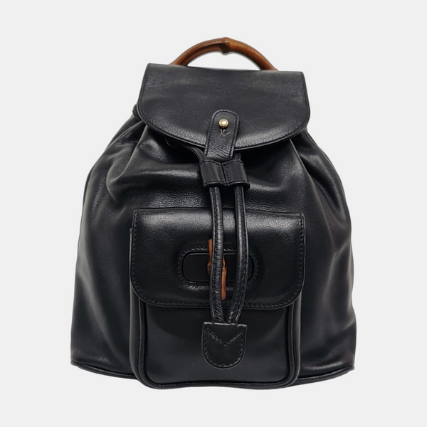 Authenticated pre-owned  Bamboo 1947 Calfskin Black - Backpack at Looply