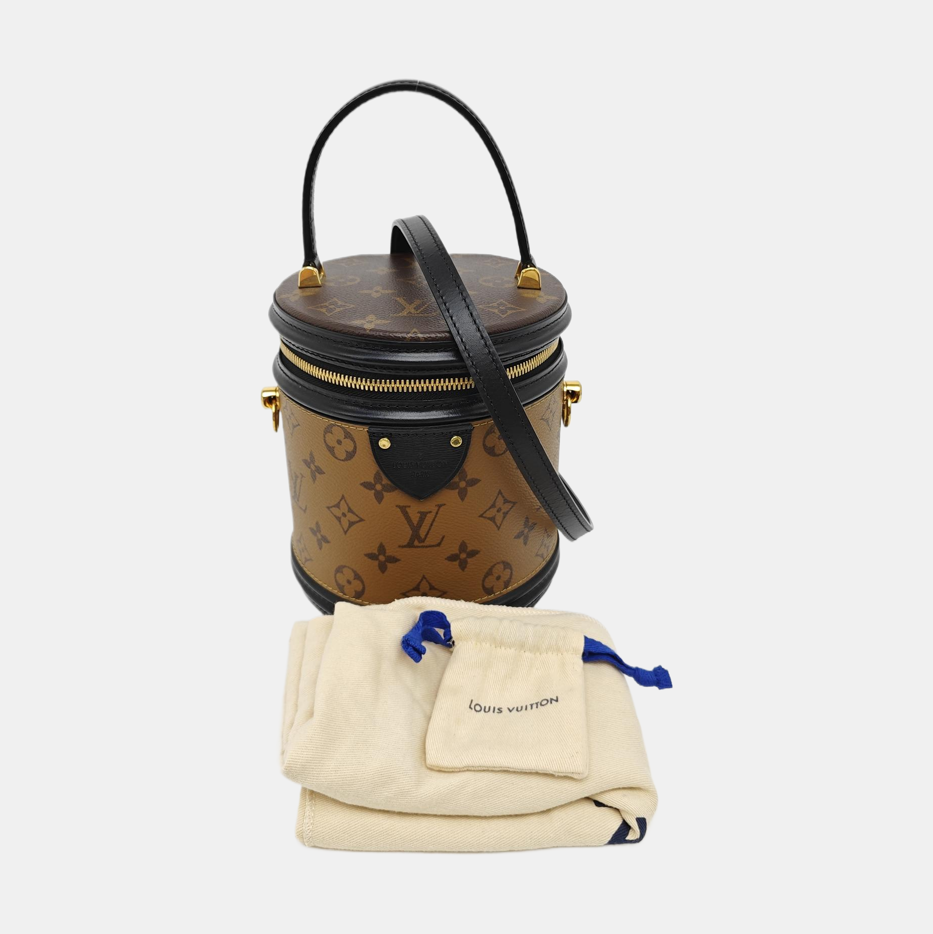 CANNES PM Monogram Coated Canvas Brown