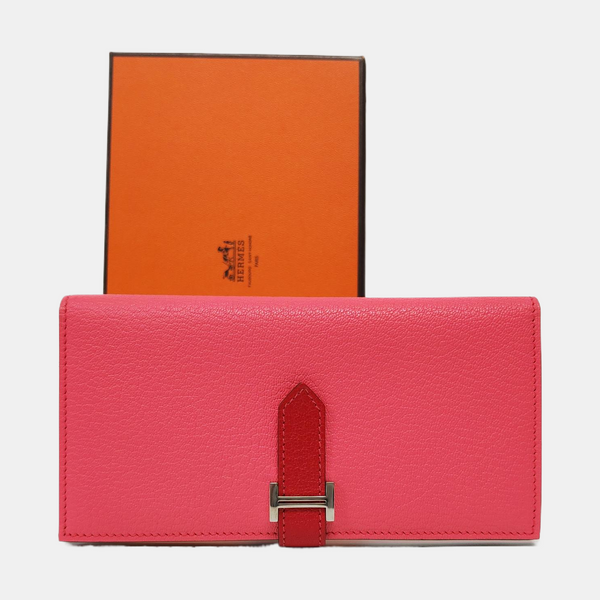 Bearn Medium Chèvre Mysore Pink Wallet