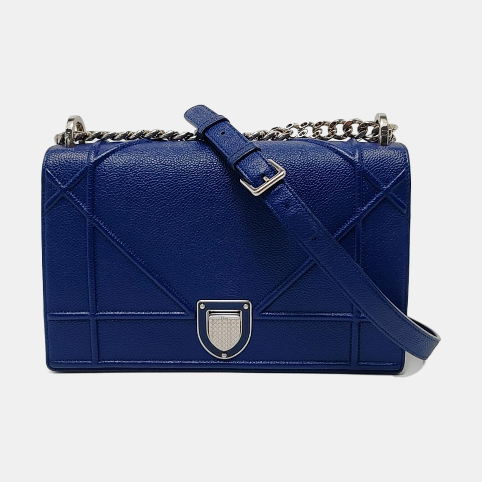 Diorama Medium Calfskin Blue