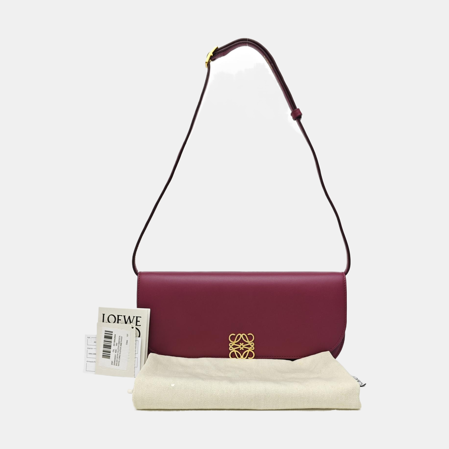 Calfskin Shoulder Bag Red