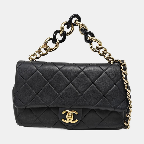 Quilted Lambskin Black
