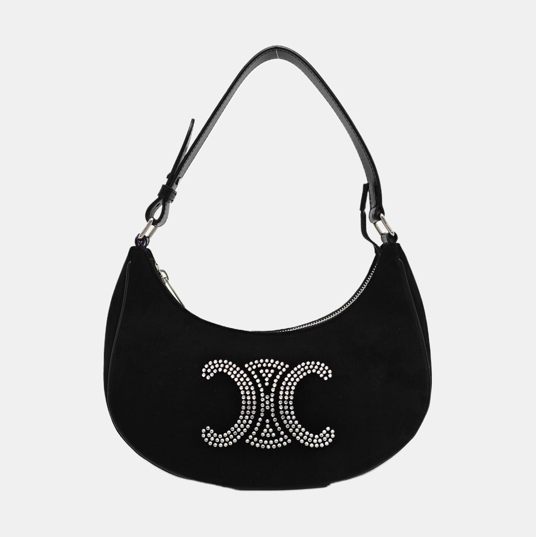 Authenticated pre-owned  AVA Velvet Black - Top Handle Bag at Looply